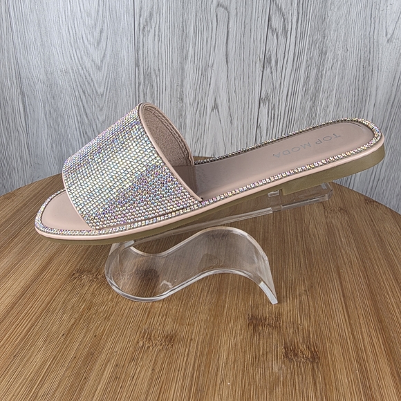 Womens Rhinestone Sandals - Picture 3 of 11